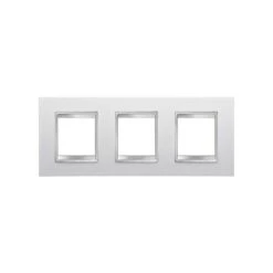 PLAQUE LUX INT. 2+2+2P H BLANC CRÈME GEWISS GW16226TB