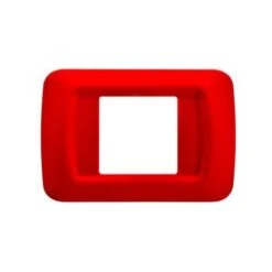 PLAQUE 2 POS.ROUGE GERANIUM TOP SYSTEM GEWISS GW22522