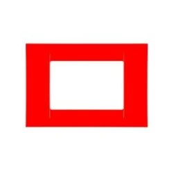 PLAQUE 3 POS.ROUGE GERANIUM SYSTEM VIRNA GEWISS GW22123