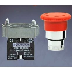 Bouton-poussoir Pour L'arret D'urgence 22mm 1NC 400V 10A Avec Verrouillage Champignon 40mm -Legrand || Schneider® Soldes Boutique 83878574 5