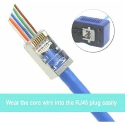 Lot De 25 Connecteur Rj45 Cat6 Embout De Connecteur Blindé Nickelé Rj45 8P8C Via Une Prise Modulaire Ethernet 8 Lot De 25 Connecteur Rj45 Cat6 Embout De Connecteur Blindé Nickelé Rj45 8P8C Via Une Prise Modulaire Ethernet -Legrand || Schneider® Soldes Boutique 85795435 4