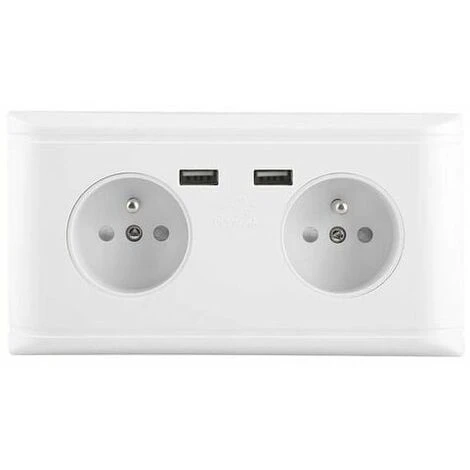 Prise USB Multifonctionnelle Prise UE Prise De Courant Murale Avec Double Port USB Pour Le Chargement Du Téléphone 250 V 1 Prise USB Multifonctionnelle Prise UE Prise De Courant Murale Avec Double Port USB Pour Le Chargement Du Téléphone 250 V