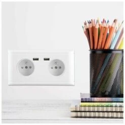 Prise USB Multifonctionnelle Prise UE Prise De Courant Murale Avec Double Port USB Pour Le Chargement Du Téléphone 250 V 7 Prise USB Multifonctionnelle Prise UE Prise De Courant Murale Avec Double Port USB Pour Le Chargement Du Téléphone 250 V -Legrand || Schneider® Soldes Boutique 86119487 3