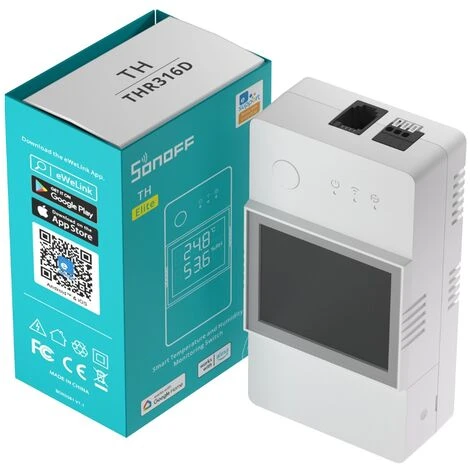 Capteur Intelligent Température Et D'humidité TH Elite THR316D Wifi– SONOFF 2 Capteur Intelligent Température Et D'humidité TH Elite THR316D Wifi– SONOFF – Image 2
