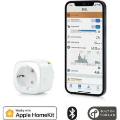 Prise Intelligente EVE ENERGY - Compteur De Consommation - Programmes Intégrés - Technologie Apple HomeKit Bluetooth Thread -Legrand || Schneider® Soldes Boutique 87487495 5