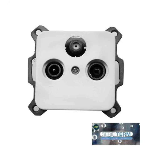 Prise Tv+fm+sat Encastrable Term Edm (sachet Blister) 1 Prise Tv+fm+sat Encastrable Term Edm (sachet Blister)