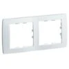 Hager WK402 - Kallysta - Plaque 2P Horizontale Entraxe 71mm - Blanc