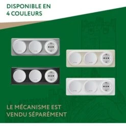 Plaque De Finition Florence En Plastique, 3 Postes Gris 8 Plaque De Finition Florence En Plastique, 3 Postes Gris -Legrand || Schneider® Soldes Boutique 90267876 4