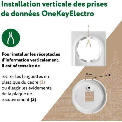 Plaque De Finition Florence En Plastique, 3 Postes Gris 5 Plaque De Finition Florence En Plastique, 3 Postes Gris – Image 5