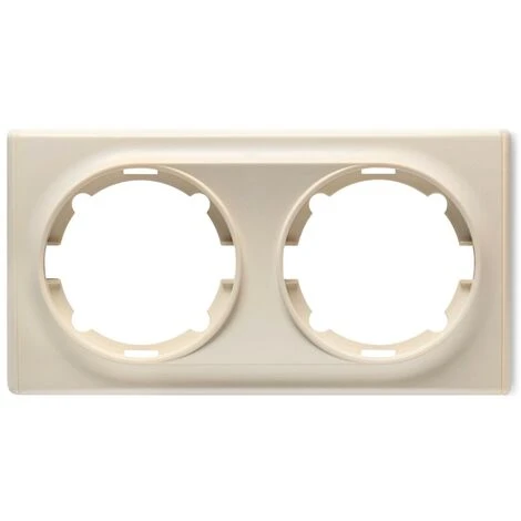 Plaque De Finition Florence En Plastique, 2 Postes Beige 1 Plaque De Finition Florence En Plastique, 2 Postes Beige