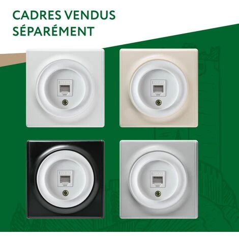 Prise Réseau RJ45, Prise Réseau 1xRJ45, CAT5e, Encastrée, Sans Cadre Noir 3 Prise Réseau RJ45, Prise Réseau 1xRJ45, CAT5e, Encastrée, Sans Cadre Noir – Image 3