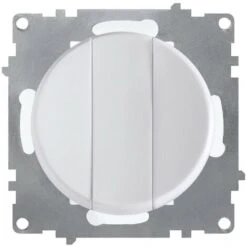 Interrupteur Triple, Simple Allumage, Témoin Lumineux, 1 Voie, Encastré, Sans Cadre Blanc