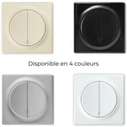 Interrupteur Va-et-vient, Double, Encastré, Avec Plaque De Finition Florence Noir 9 Interrupteur Va-et-vient, Double, Encastré, Avec Plaque De Finition Florence Noir -Legrand || Schneider® Soldes Boutique 91583318 5