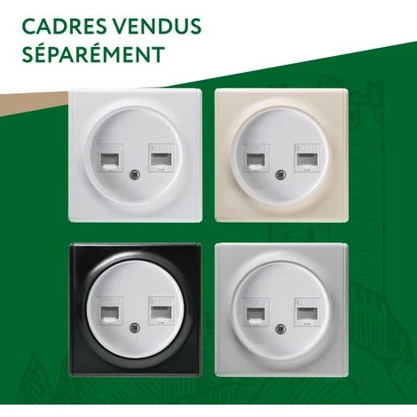 Prise Double 2xRJ45, Cat.5e UTP Gris 3 Prise Double 2xRJ45, Cat.5e UTP Gris – Image 3