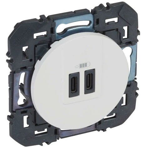 Double Chargeur USB DOOXIE 3A Finition Blanc Type-C - LEGRAND - 600345 2 Double Chargeur USB DOOXIE 3A Finition Blanc Type-C - LEGRAND - 600345 – Image 2