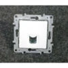 Legrand Prise Reseau RJ45 CAT5 FTP Blanc Pur Encastré Avec Support Sans Plaque NILOE