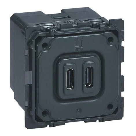 Chargeur Double USB CÉLIANE 15W Type-C 3A - LEGRAND - 067466 1 Chargeur Double USB CÉLIANE 15W Type-C 3A - LEGRAND - 067466