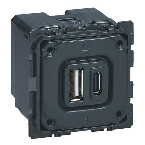 Chargeur Double USB CÉLIANE 15W Type-C 3A - LEGRAND - 067466 2 Chargeur Double USB CÉLIANE 15W Type-C 3A - LEGRAND - 067466 – Image 2