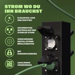 Prise De Jardin IP44 Piquet En Métal Prise Extérieure étanche Colonne D'énergie Multiprise Prise De Courant Jardin 4-fach Steckdose (de) 7 Prise De Jardin IP44 Piquet En Métal Prise Extérieure étanche Colonne D'énergie Multiprise Prise De Courant Jardin 4-fach Steckdose (de) -Legrand || Schneider® Soldes Boutique 92499622 3