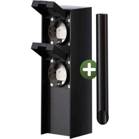 Prise De Jardin IP44 Piquet En Métal Prise Extérieure étanche Colonne D'énergie Multiprise Prise De Courant Jardin 2-fach Steckdose (de) 1 Prise De Jardin IP44 Piquet En Métal Prise Extérieure étanche Colonne D'énergie Multiprise Prise De Courant Jardin 2-fach Steckdose (de)