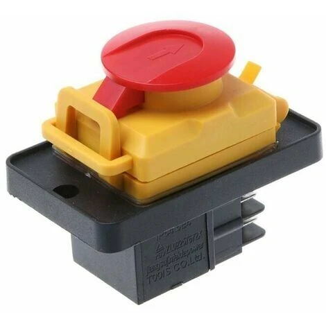 Bouton D'arrêt D'urgence De Commutateur électromagnétique De Machine De Découpe, Commutateur De Bouton De Libération De Tension Adapté à La Salle D'outils 2 Bouton D'arrêt D'urgence De Commutateur électromagnétique De Machine De Découpe, Commutateur De Bouton De Libération De Tension Adapté à La Salle D'outils – Image 2