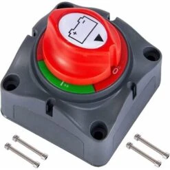 SR Coupe Circuit De Batterie 12V - 48V Interrupteur Isolateur De Batterie, Interrupteur De Déconnexion De Batterie étanche 275A Commutateur D'Isolateur De Batterie Pour Voitures, Bateaux,Véhicules