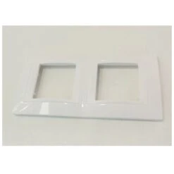 Schneider Electric Plaque Double Blanche 2 Postes 2X2 Modules Verticale Entraxe 71mm UNICA -Legrand || Schneider® Soldes Boutique 9555911 3