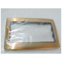 Plaque Double Orizon Verticale 2 Postes Entraxe 57mm Sans Séparation Pour Appareillage Mural KALLYSTA HAGER WK566