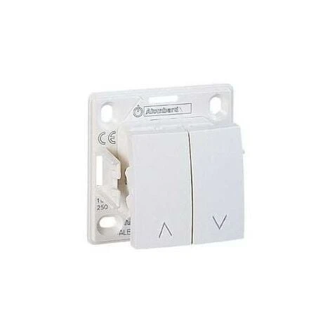 Poussoir Volet Roulant Blanc 10A 250V Pose Saillie Sans Cadre Borne Auto ALREA SCHNEIDER ELECTRIC ALB61199 1 Poussoir Volet Roulant Blanc 10A 250V Pose Saillie Sans Cadre Borne Auto ALREA SCHNEIDER ELECTRIC ALB61199