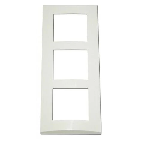 Plaque Triple Blanche 3 Postes Verticale Entraxe 57mm Bord Biseauté Pour Appareilllage Mural ALTERNATIVE ELEC AE51005 1 Plaque Triple Blanche 3 Postes Verticale Entraxe 57mm Bord Biseauté Pour Appareilllage Mural ALTERNATIVE ELEC AE51005