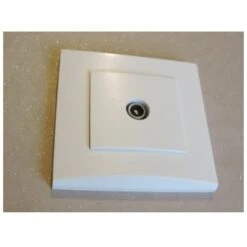 Prise TV Simple Blanche 1 Sortie Mâle 9.52mm Encastrée Fixation Vis Complète Avec Plaque De Finition ALTERNATIVE ELEC AE52012-P -Legrand || Schneider® Soldes Boutique 9559343 3