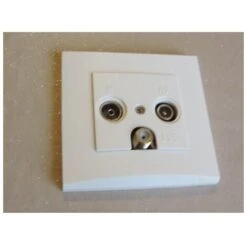 Prise TV-FM-SAT Blanche Encastrée 1 Entrée Fixation Vis Complète Avec Plaque De Finition ALTERNATIVE ELEC AE52021-P -Legrand || Schneider® Soldes Boutique 9559356 3