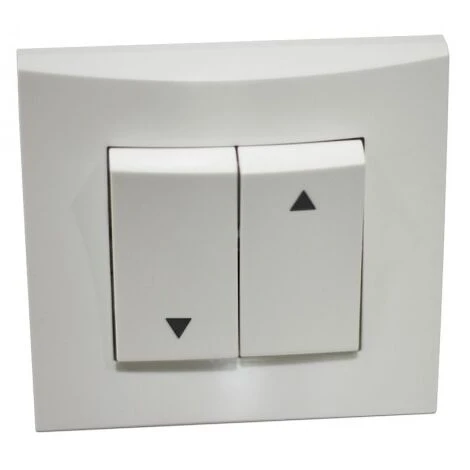 Interrupteur Inverseur Blanc Volet Roulant Position Fixe Encastré Borne Auto Fixation Vis Avec Plaque ALTERNATIVE ELEC AE52018-P 1 Interrupteur Inverseur Blanc Volet Roulant Position Fixe Encastré Borne Auto Fixation Vis Avec Plaque ALTERNATIVE ELEC AE52018-P