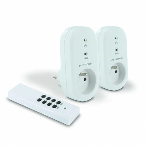 Prise Télécommandées (lot De 2) 2300 W + Télécommande 1 Prise Télécommandées (lot De 2) 2300 W + Télécommande