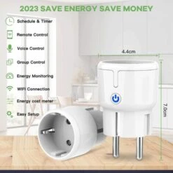 Prise WLAN Avec Mesure De La Puissance, Prise WiFi, Design Mini, Consommation D'énergie, Mesure Et Compteur De Coût énergétique, Contrôle Vocal Avec Alexa & Google Assistant Minuterie / Programme App 9 Prise WLAN Avec Mesure De La Puissance, Prise WiFi, Design Mini, Consommation D'énergie, Mesure Et Compteur De Coût énergétique, Contrôle Vocal Avec Alexa & Google Assistant Minuterie / Programme App -Legrand || Schneider® Soldes Boutique 95904663 5