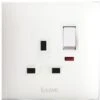 Prise Std.Anglais+Int+Néon13A 2P 2M AVE BSN11097/2PN