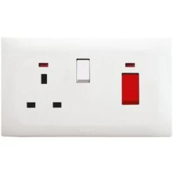 Prise+Int.13A 2P Inter+N 45A 2P 4M AVE BSN11064/97/2P