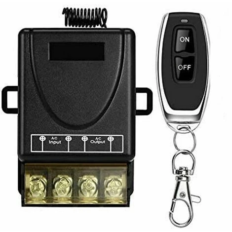 Commutateur à Distance Sans Fil AC 110 V/120 V/240 V/40 A, Commutateur RF Sans Fil Pour Appareils Ménagers, Pompe, Lampes De Plafond Et équipements électriques Avec Interrupteur à Distance De 100m Fon 1 Commutateur à Distance Sans Fil AC 110 V/120 V/240 V/40 A, Commutateur RF Sans Fil Pour Appareils Ménagers, Pompe, Lampes De Plafond Et équipements électriques Avec Interrupteur à Distance De 100m Fon