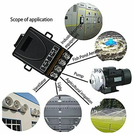 Commutateur à Distance Sans Fil AC 110 V/120 V/240 V/40 A, Commutateur RF Sans Fil Pour Appareils Ménagers, Pompe, Lampes De Plafond Et équipements électriques Avec Interrupteur à Distance De 100m Fon 3 Commutateur à Distance Sans Fil AC 110 V/120 V/240 V/40 A, Commutateur RF Sans Fil Pour Appareils Ménagers, Pompe, Lampes De Plafond Et équipements électriques Avec Interrupteur à Distance De 100m Fon – Image 3
