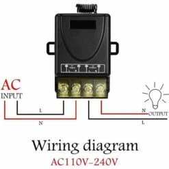 Commutateur à Distance Sans Fil AC 110 V/120 V/240 V/40 A, Commutateur RF Sans Fil Pour Appareils Ménagers, Pompe, Lampes De Plafond Et équipements électriques Avec Interrupteur à Distance De 100m Fon 9 Commutateur à Distance Sans Fil AC 110 V/120 V/240 V/40 A, Commutateur RF Sans Fil Pour Appareils Ménagers, Pompe, Lampes De Plafond Et équipements électriques Avec Interrupteur à Distance De 100m Fon -Legrand || Schneider® Soldes Boutique 99702465 5