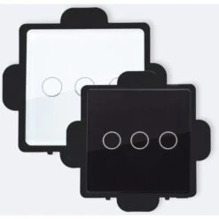 Interrupteur Tactile Triple Modern Noir