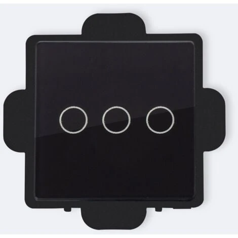 Interrupteur Tactile Triple Modern Noir 4 Interrupteur Tactile Triple Modern Noir – Image 4