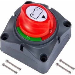 Coupe Circuit De Batterie 12V - 48V Interrupteur Isolateur De Batterie, Interrupteur De Déconnexion De Batterie étanche 275A Commutateur D'Isolateur De Batterie Pour Voitures, Bateaux,Véhicules